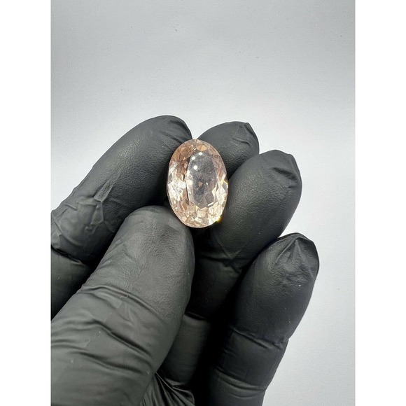 37 Ct Natural Imperial Topaz Loose Oval Shape Cut Polished Gemstone Jewelry - Picture 3 of 10